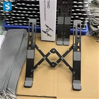 Foldable lifting telescopic aluminum alloy portable tablet notebook bracket